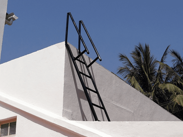 Ladder for easy access of roof